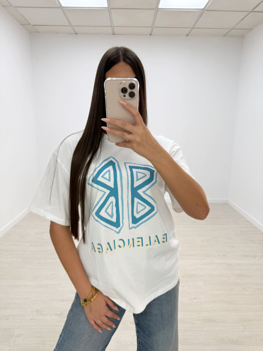 CAMISETA BALENC BB AZUL-BLANCA CAMISETA BALENC BB AZUL-BLANCA